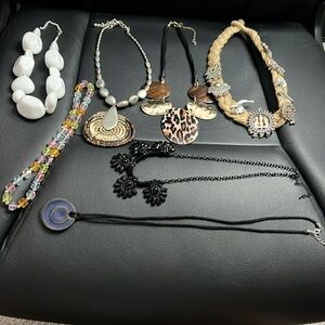 #40 variety material necklaces bundle